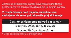 Prometni zastoji opozorilo velika noc 2018